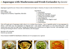 Easily print recipes