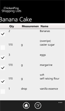 Shopping List